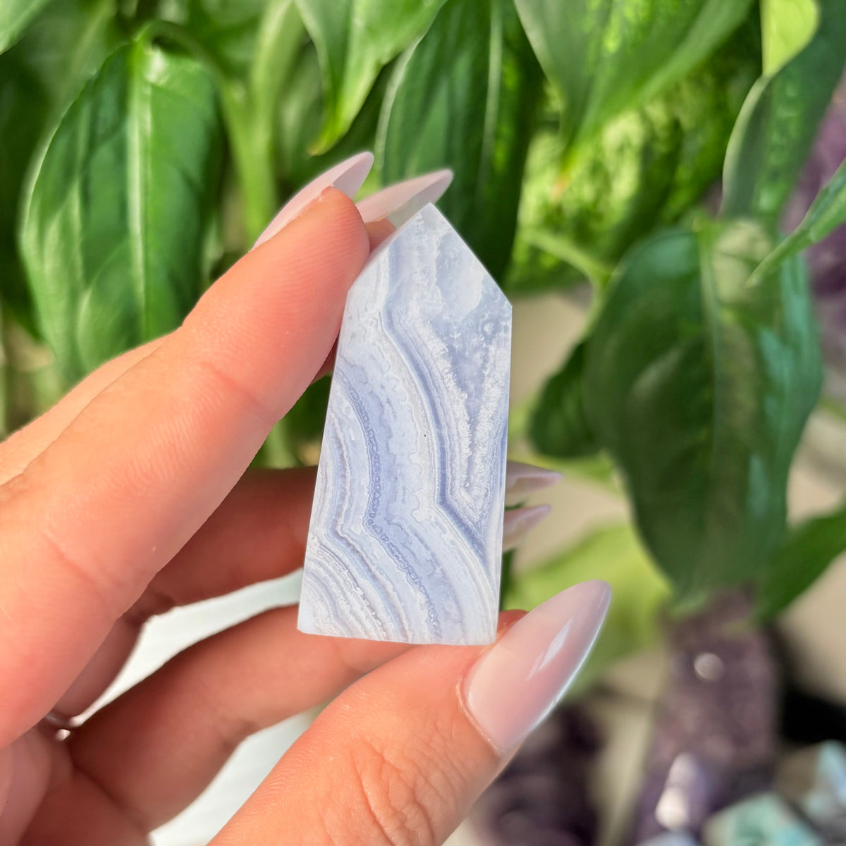 BLUE LACE AGATE TOWERS