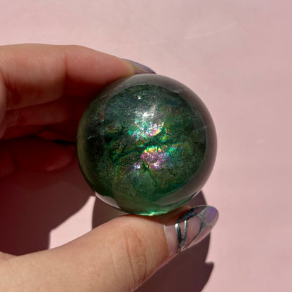 GEMMY GREEN FLUORITE SPHERES