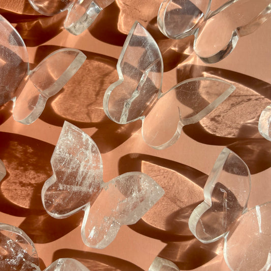 CLEAR QUARTZ BUTTERFLY