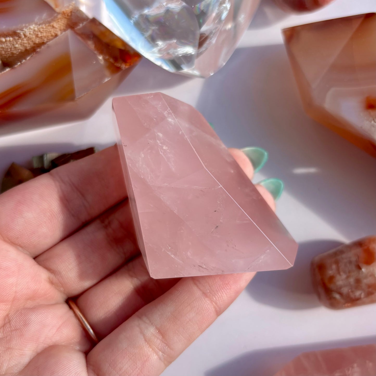 ROSE QUARTZ FREEFORMS