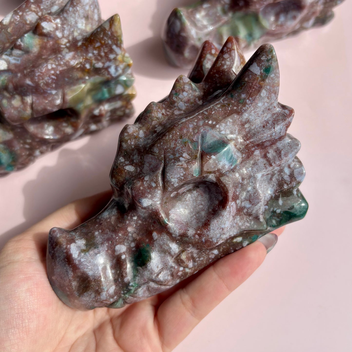 OCEAN JASPER DRAGON HEAD