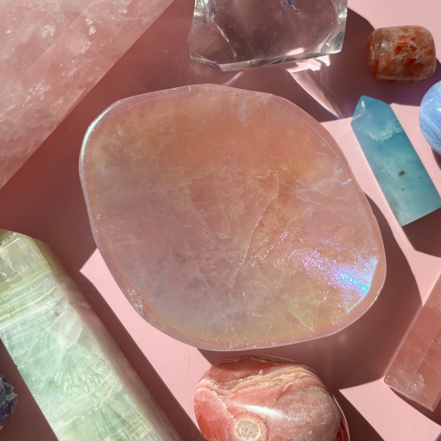 AURA ROSE QUARTZ BOWLS