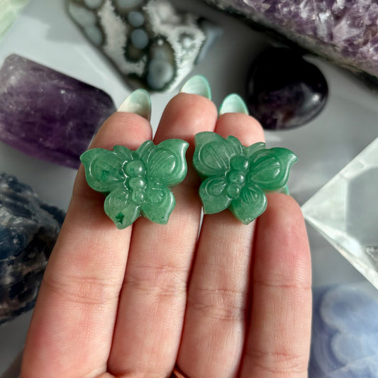 GREEN AVENTURINE BUTTERFLY