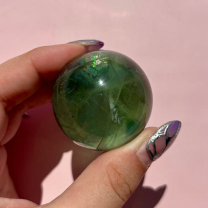 GEMMY GREEN FLUORITE SPHERES