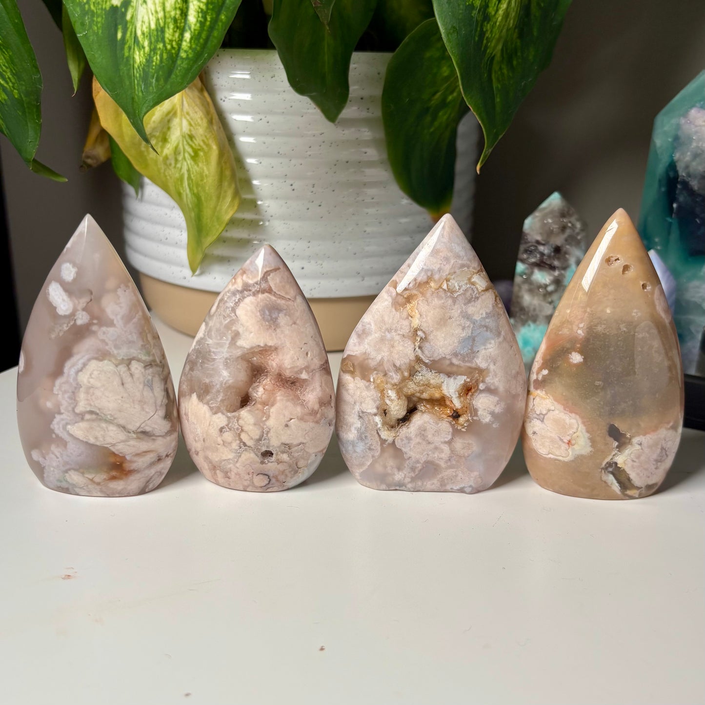 FLOWER AGATE FREEFORMS