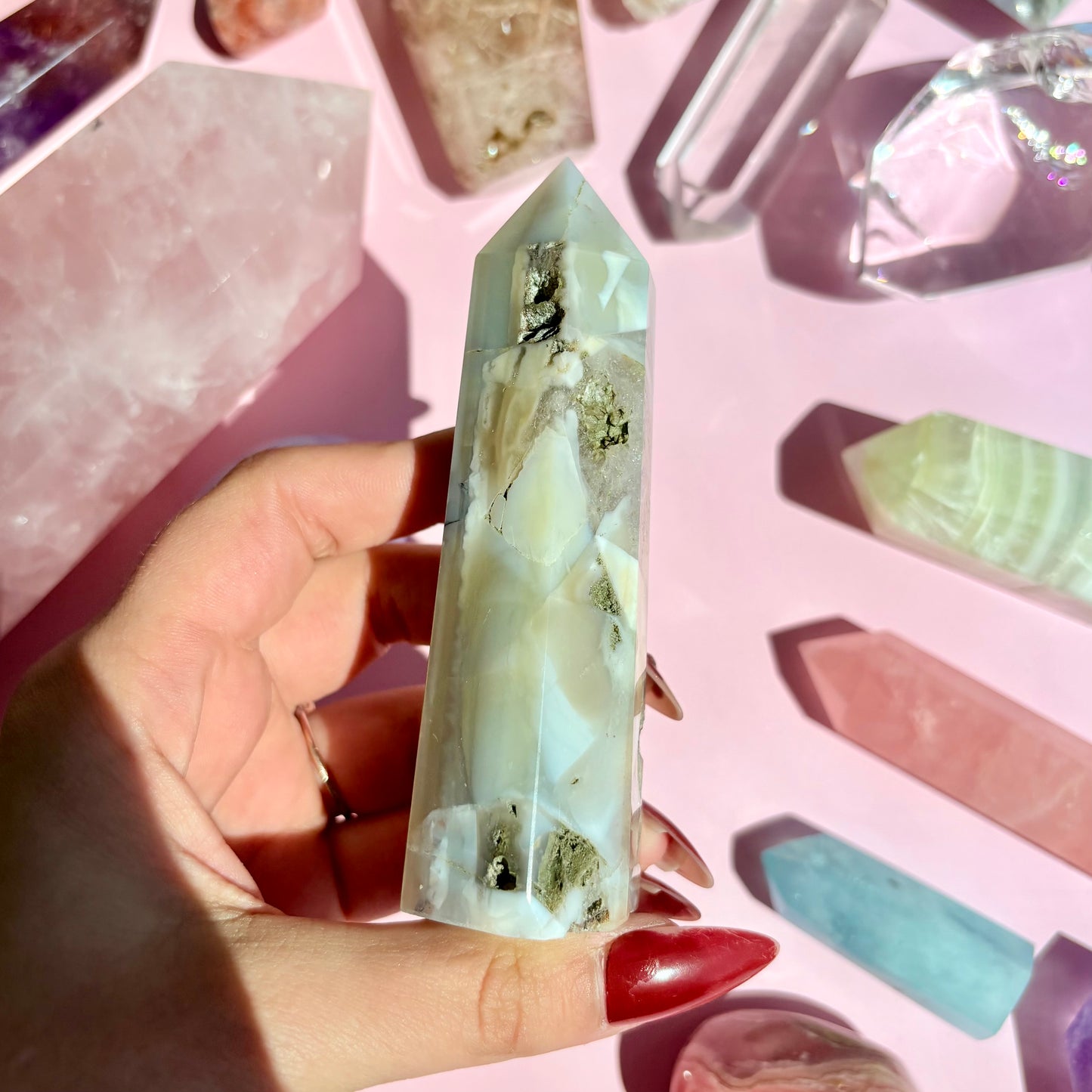 STRIPE AGATE TOWER