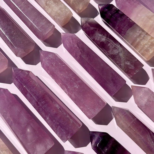 PURPLE FLUORITE TOWERS