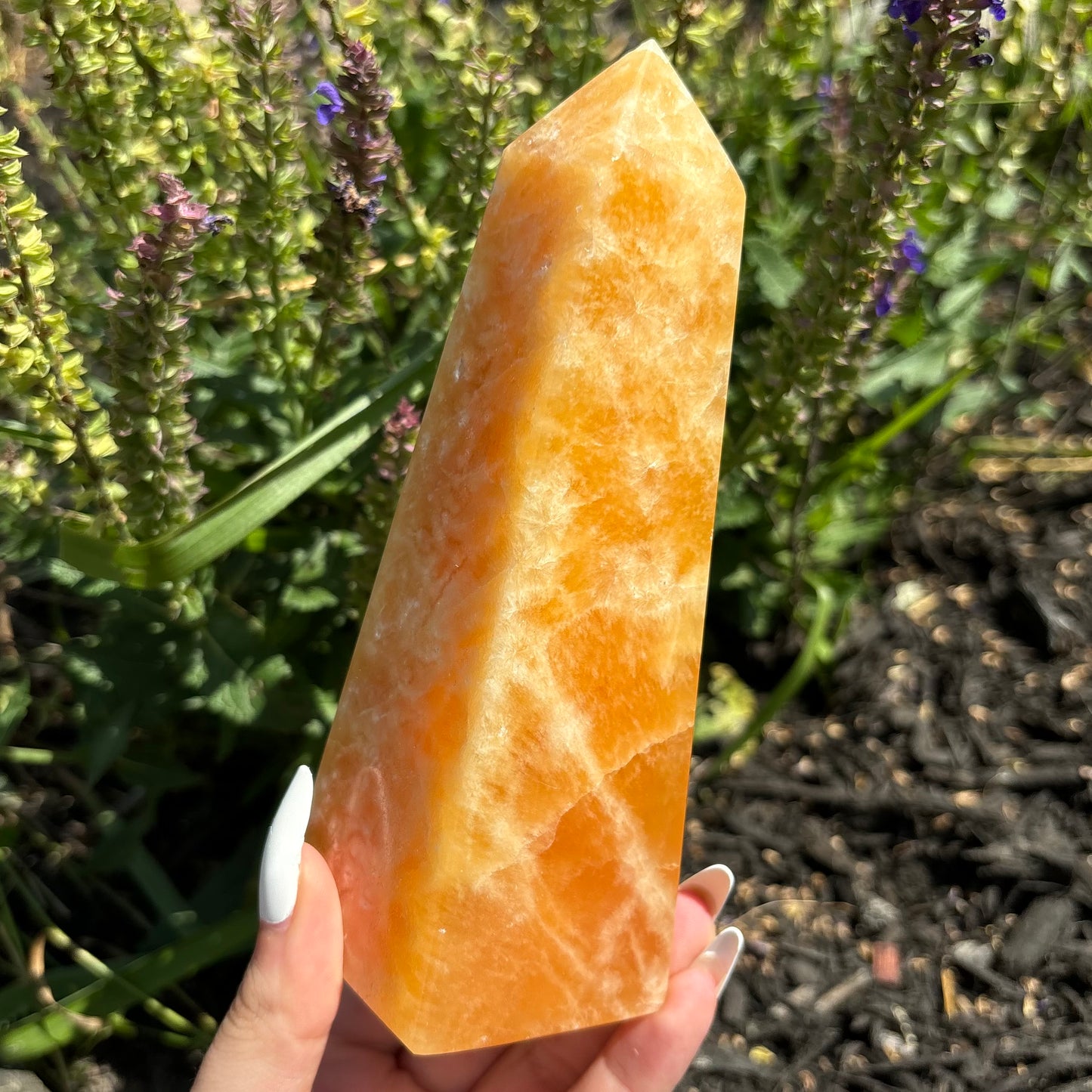 ORANGE CALCITE TOWERS