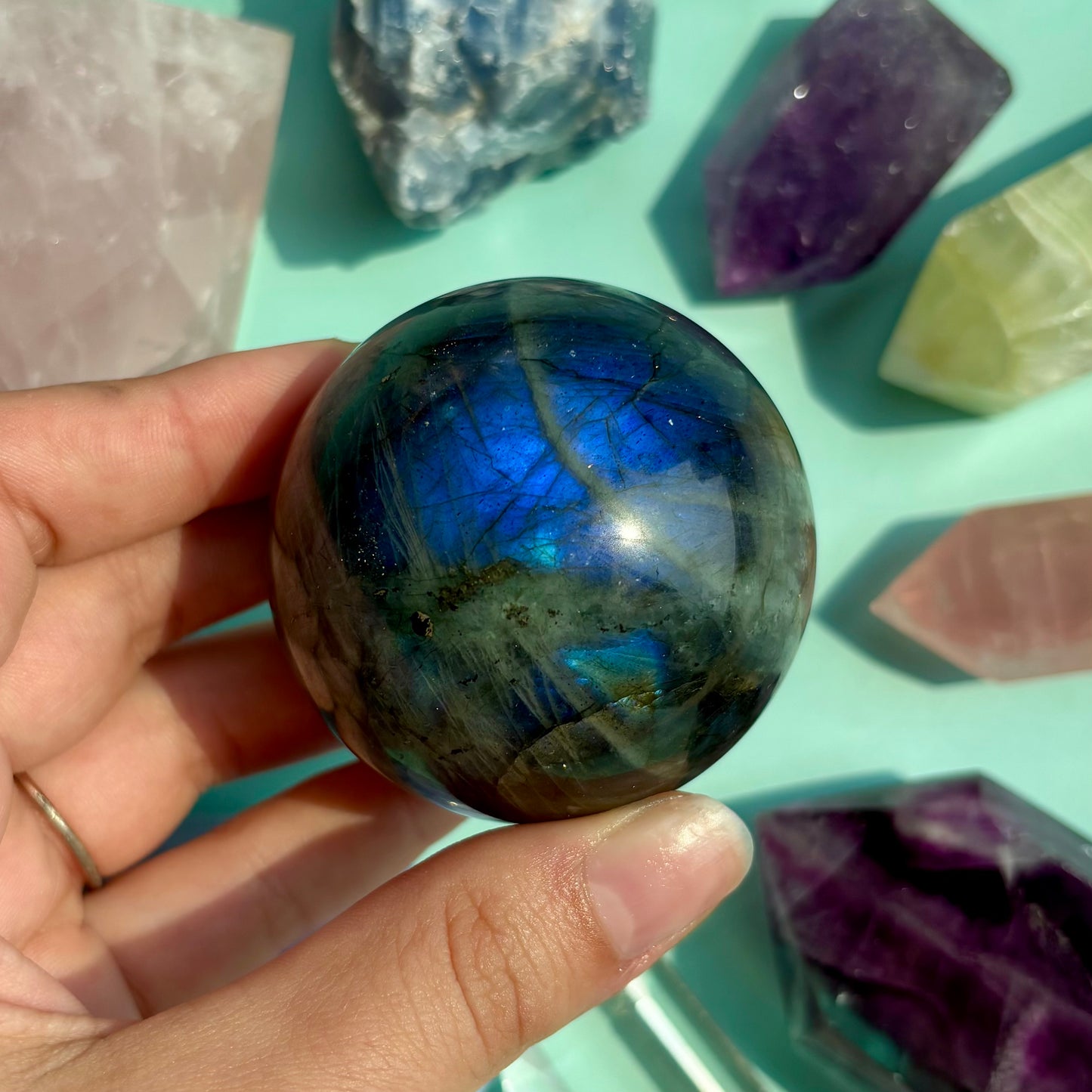 LABRADORITE SPHERES