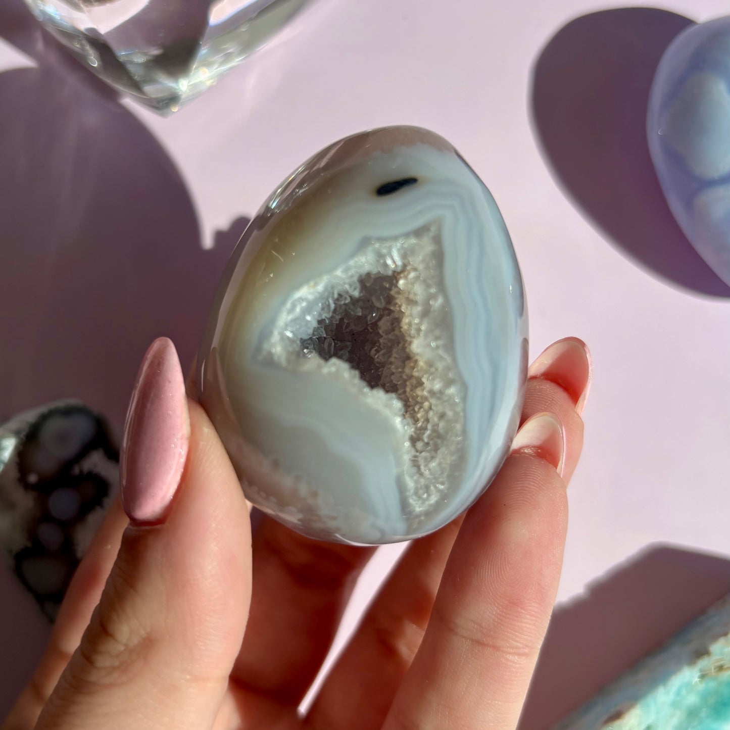 AGATE DRUZY EGGS