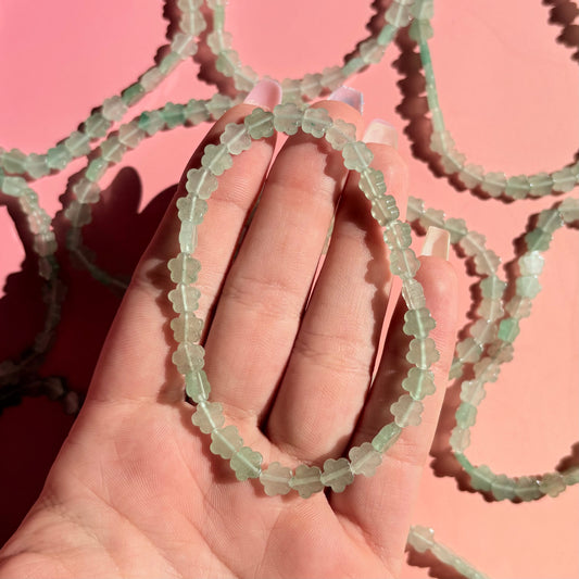 GREEN AVENTURINE BRACELET - FLOWER