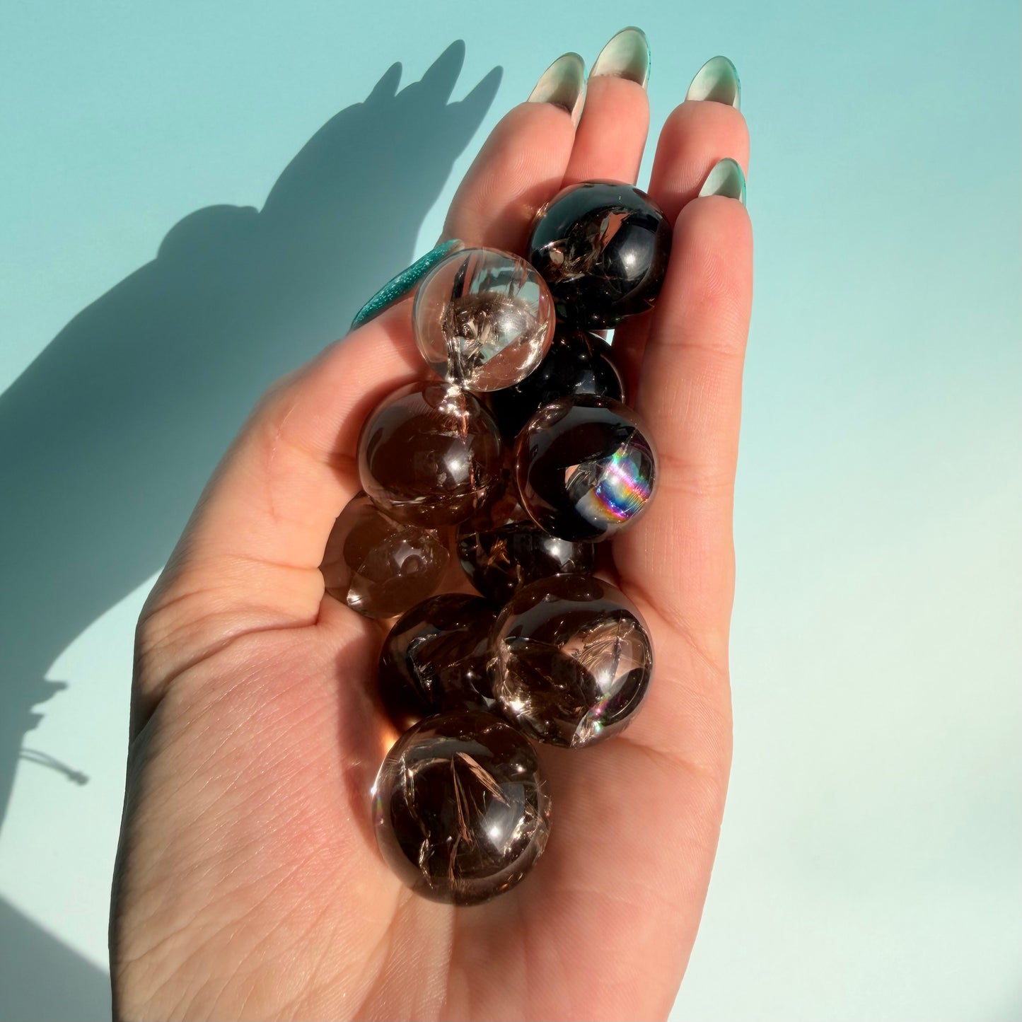 RAINBOW SMOKY QUARTZ SPHERE