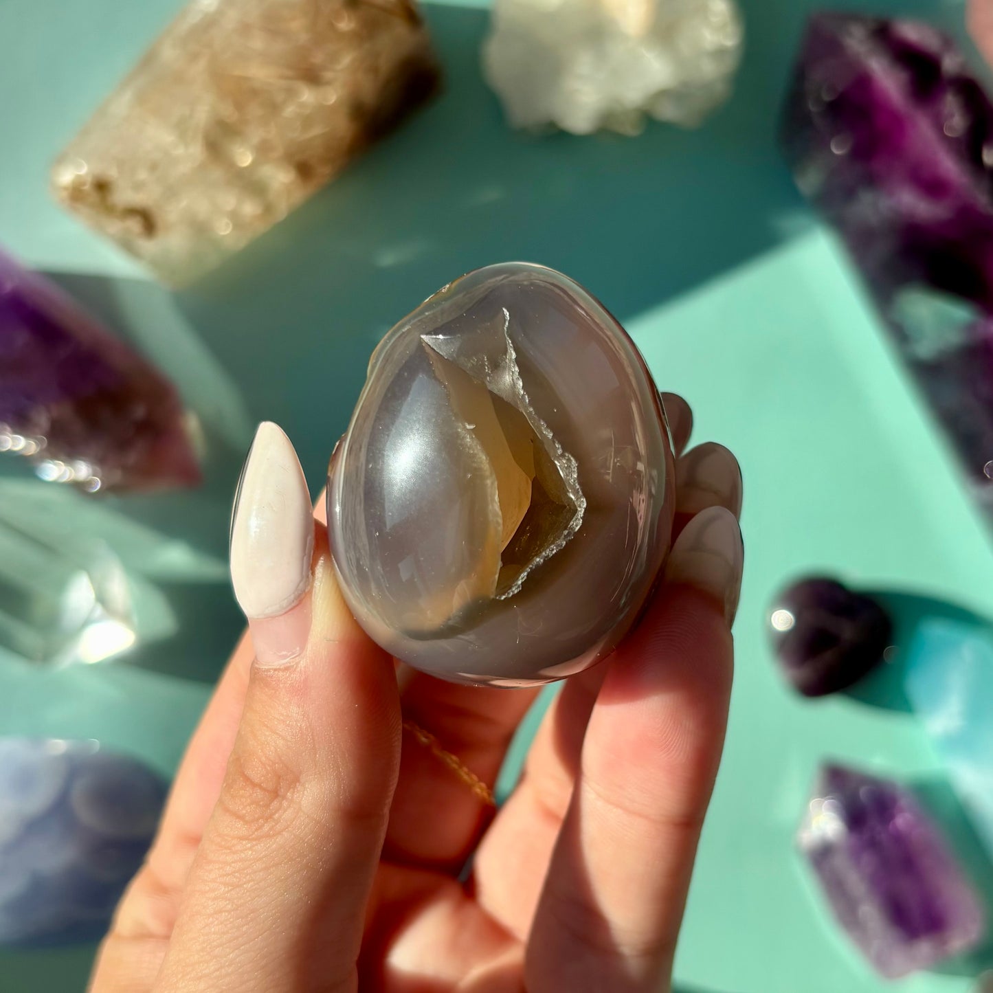 AGATE DRUZY EGGS