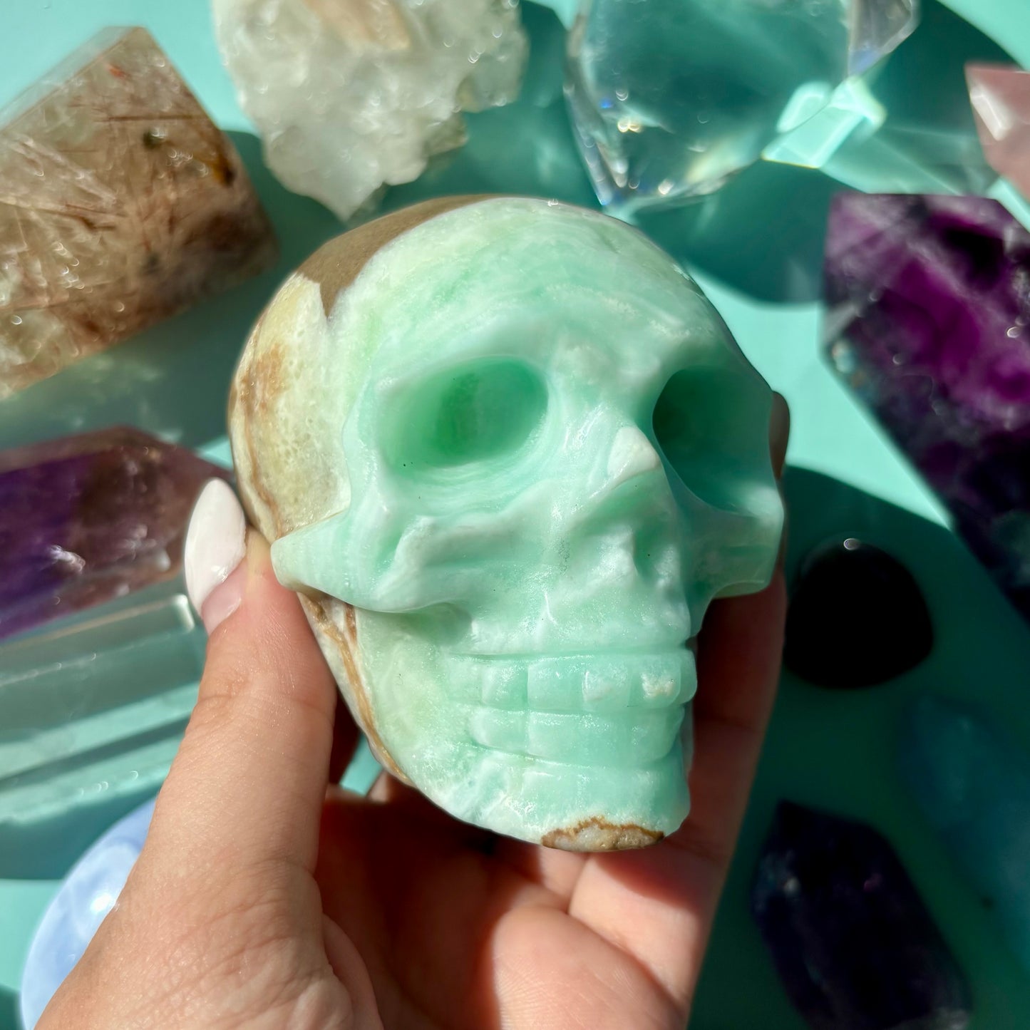 CARIBBEAN CALCITE SKULLS