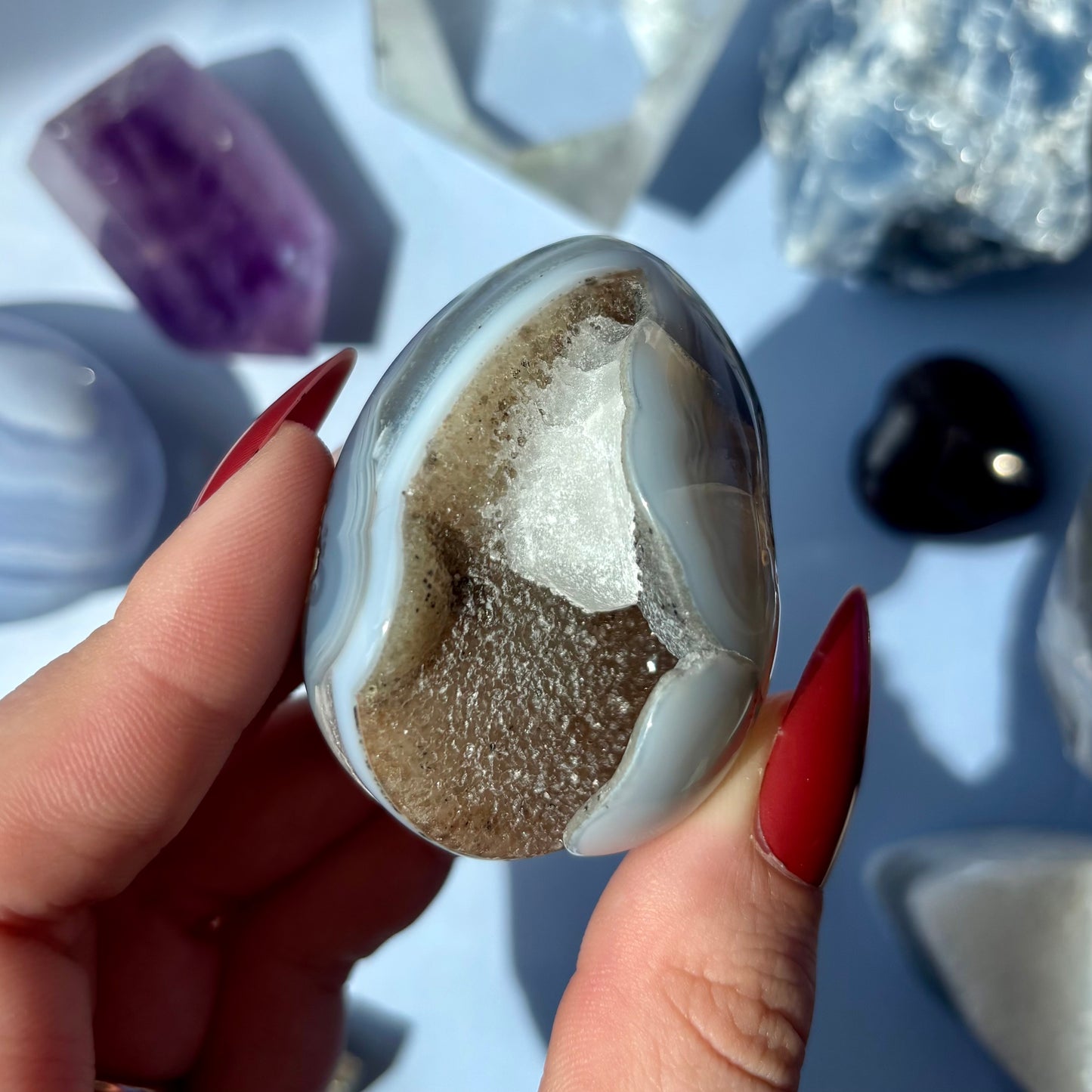 AGATE DRUZY EGGS