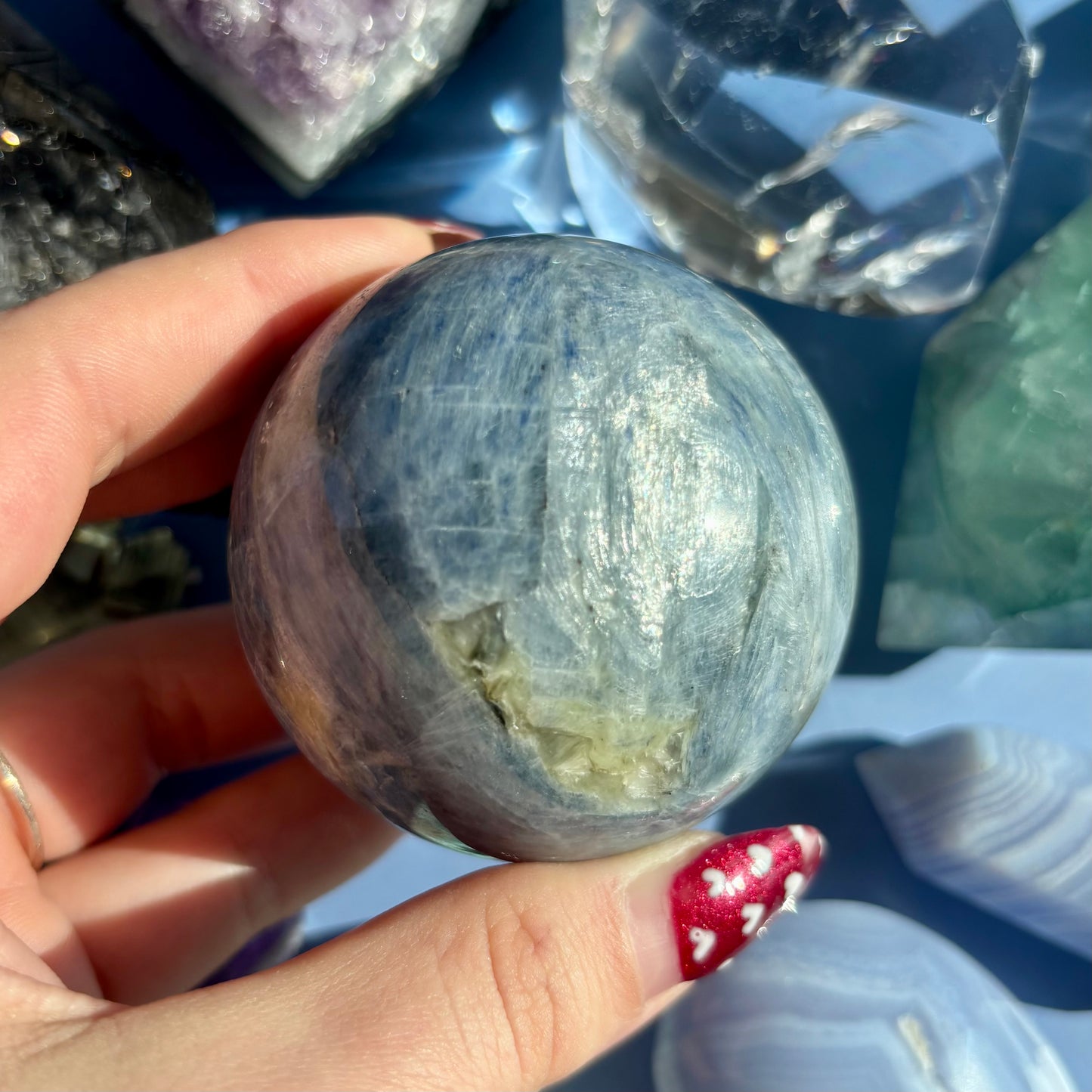 BLUE KYANITE SPHERES