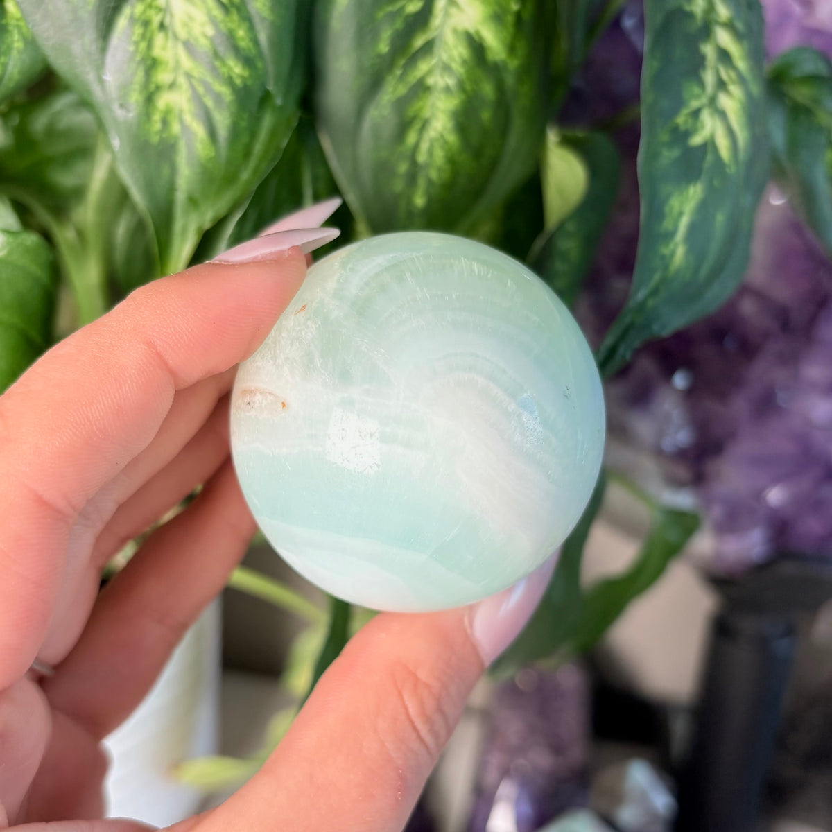 PISTACHIO CALCITE SPHERES