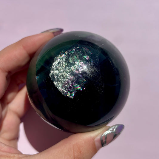 BLUE FLUORITE SPHERES