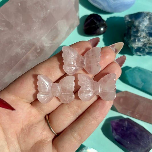 ROSE QUARTZ BUTTERFLY - MINI