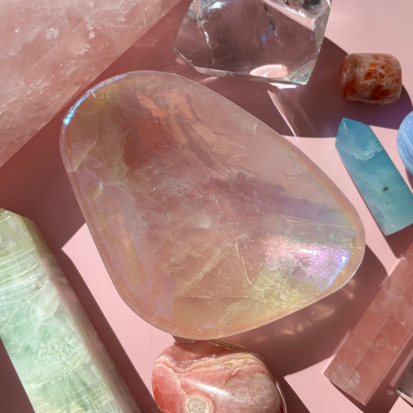 AURA ROSE QUARTZ BOWLS