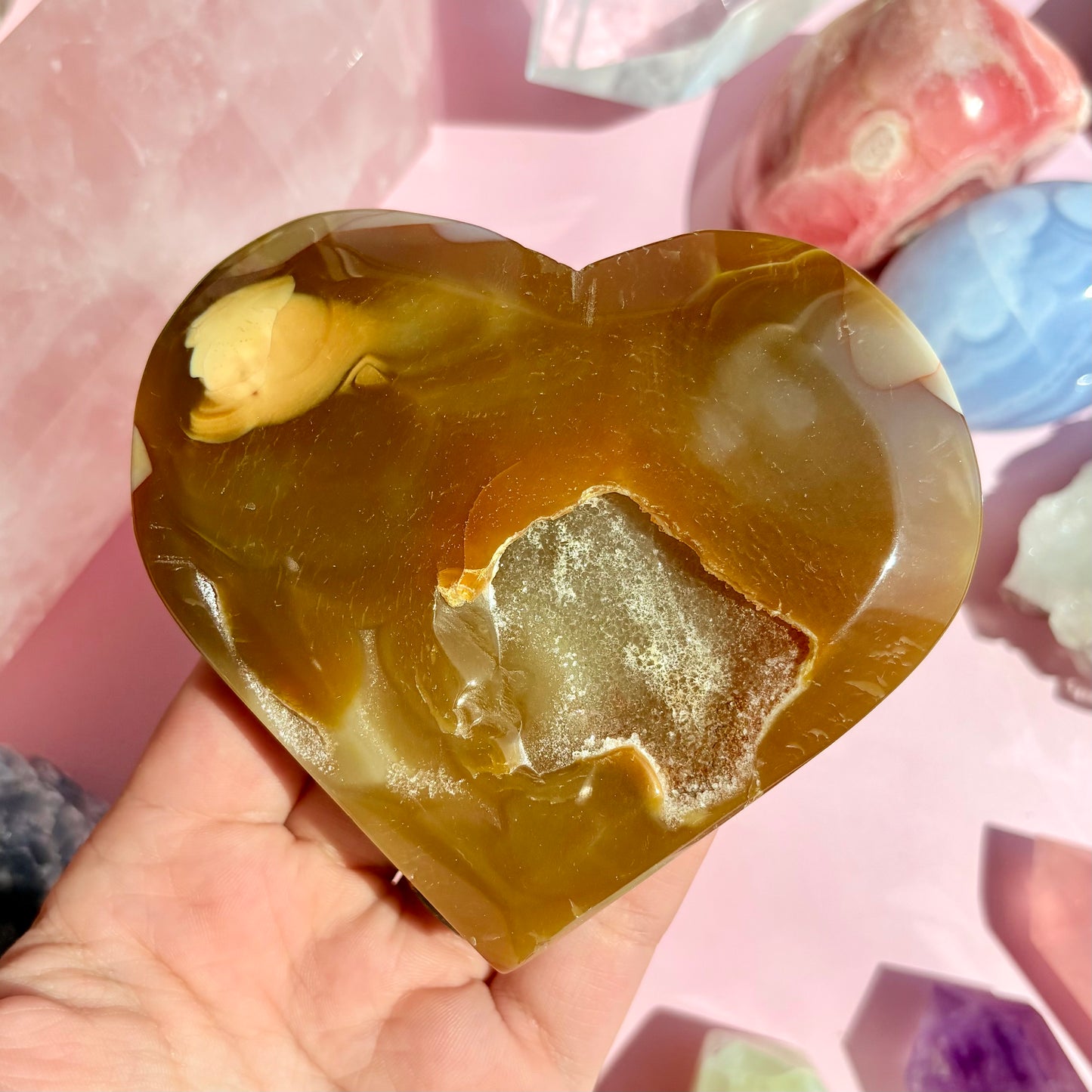 AGATE DRUZY HEARTS