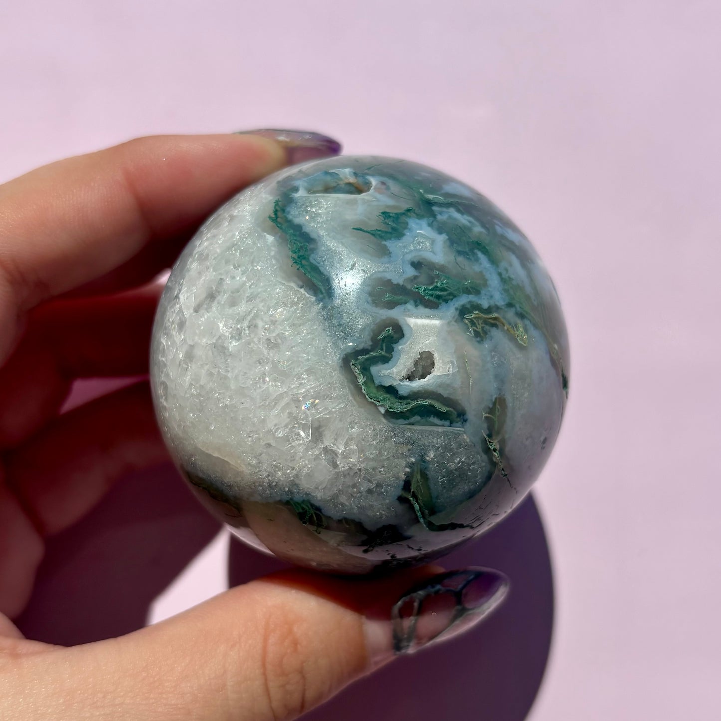 MOSS AGATE SPHERES