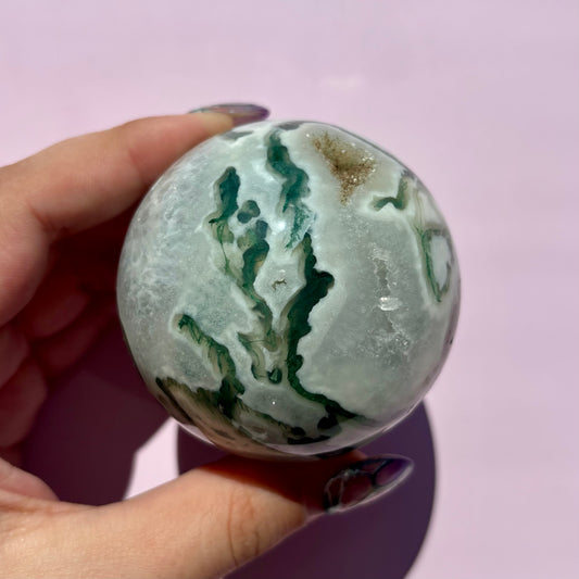 MOSS AGATE SPHERES