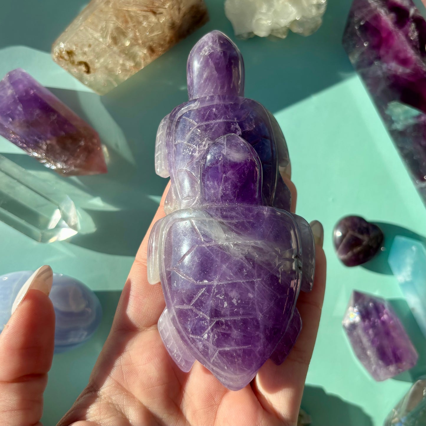 AMETHYST TURTLE PAIRS