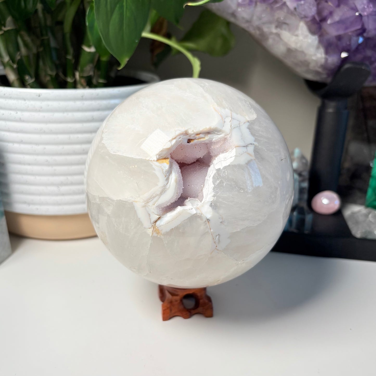 AGATE DRUZY SPHERE - 222