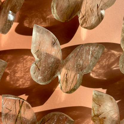 RUTILE QUARTZ BUTTERFLY