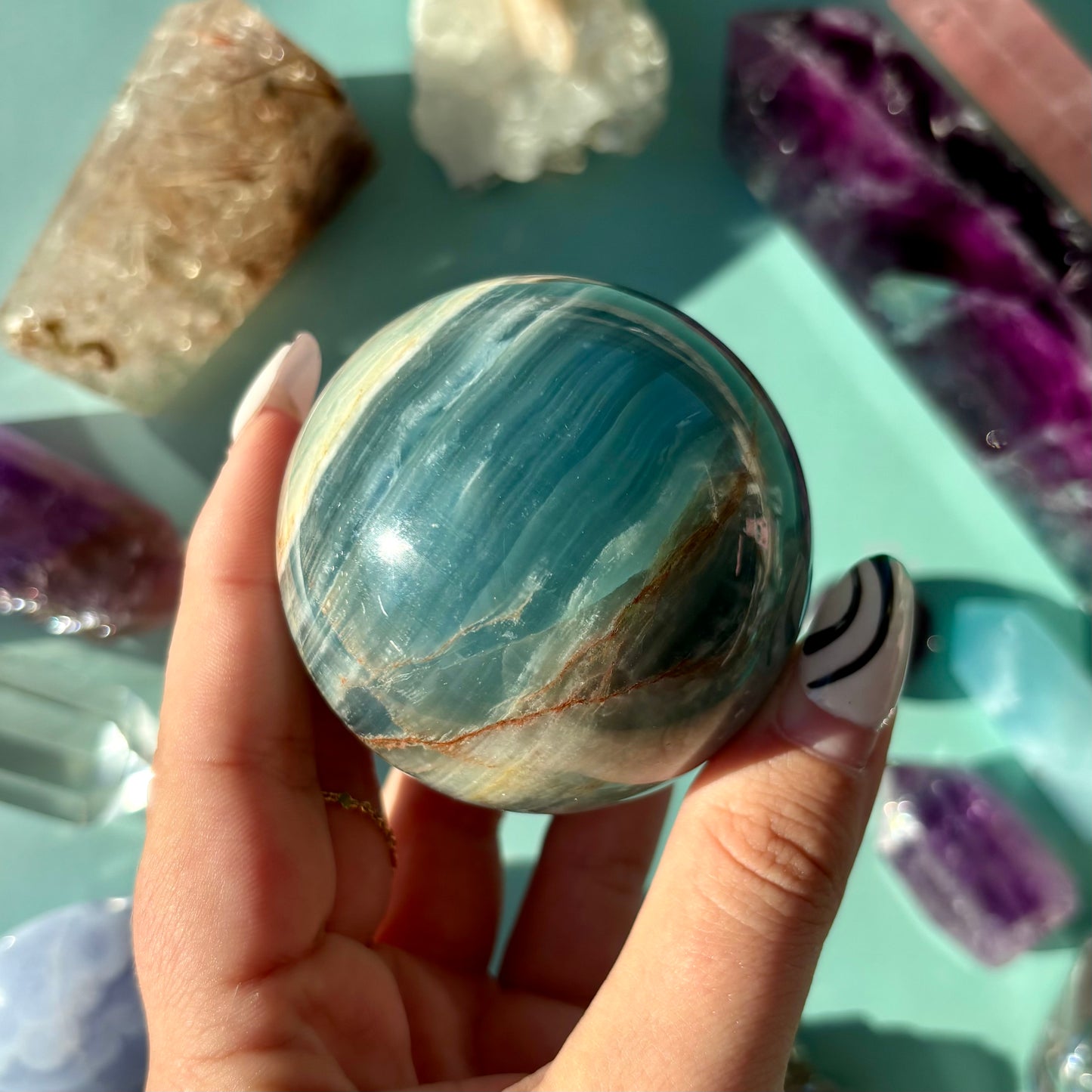 BLUE ONYX SPHERES