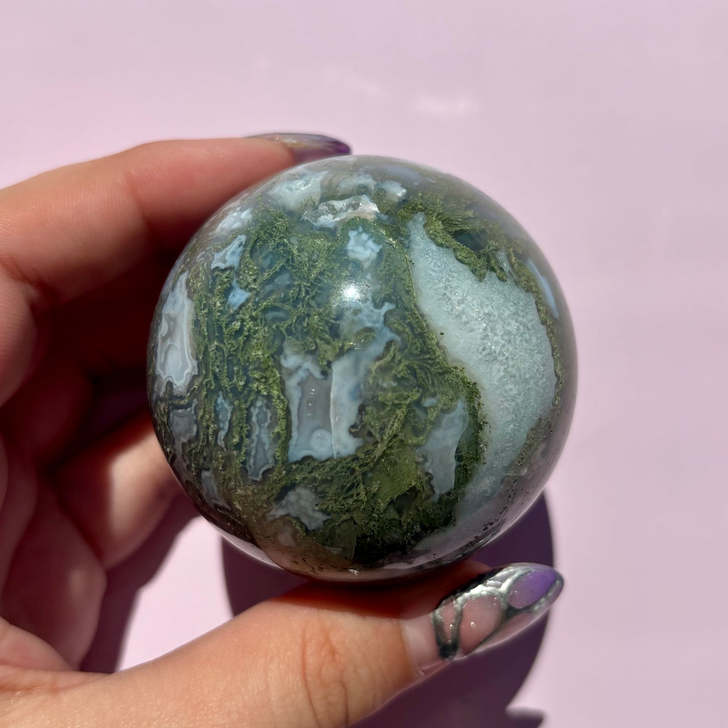 MOSS AGATE SPHERES