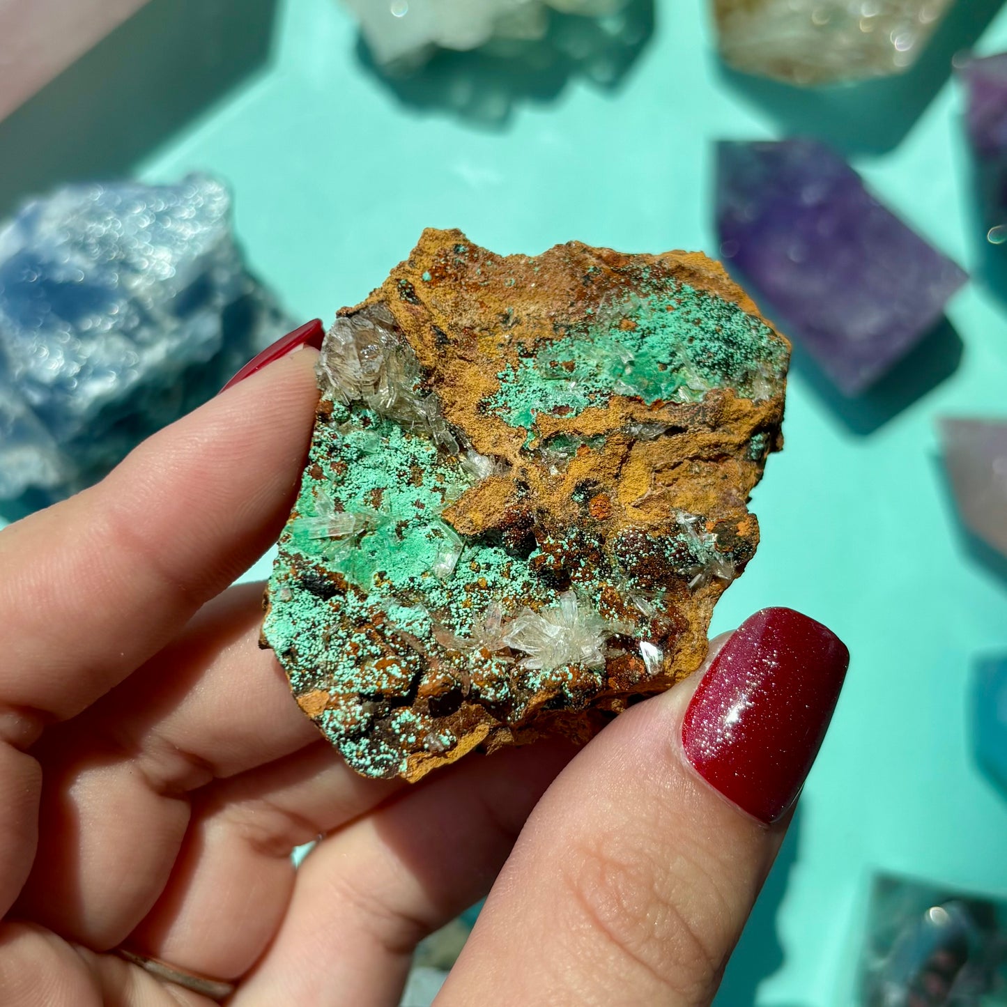 CHRYSOPRASE / QUARTZ SPECIMEN