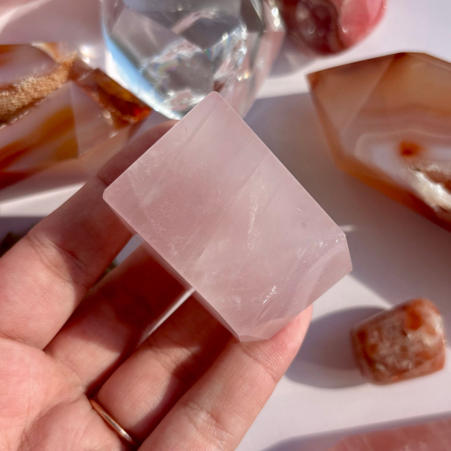 ROSE QUARTZ FREEFORMS