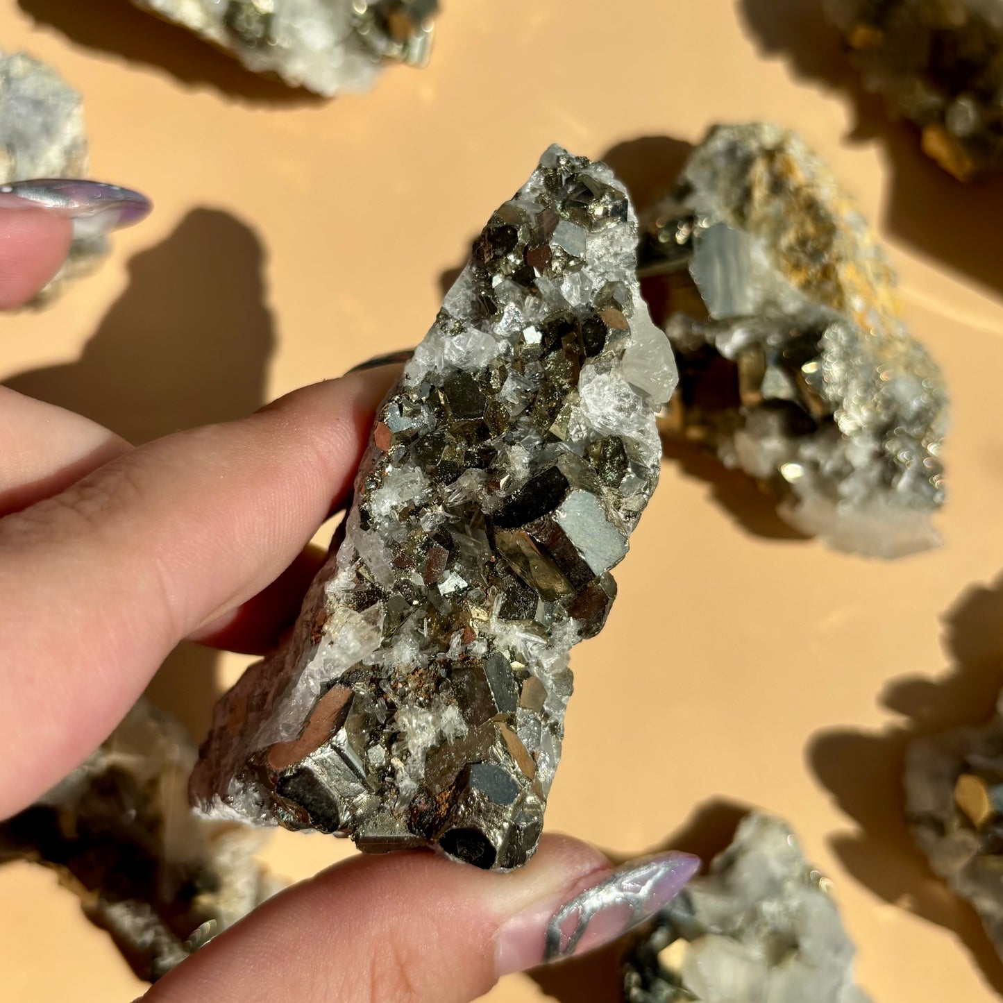 PYRITE AND QUARTZ SPECIMENS