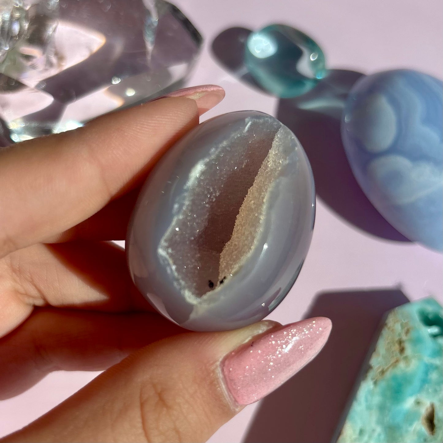 AGATE DRUZY EGGS