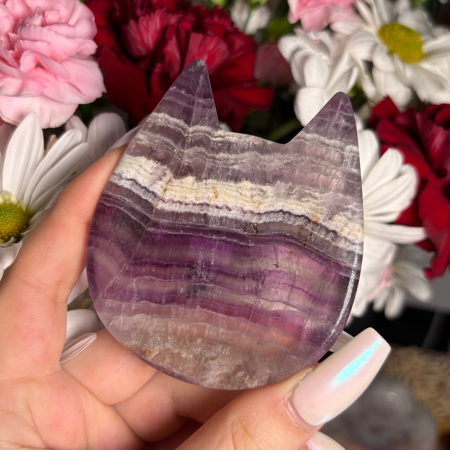 FLUORITE CAT BOWLS