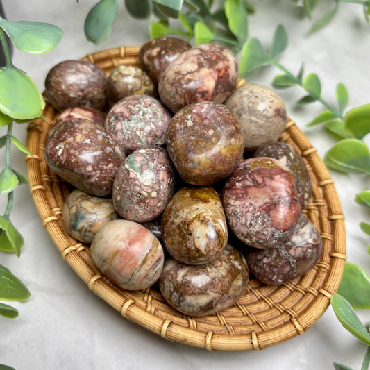 PINK PORCELAIN JASPER TUMBLE