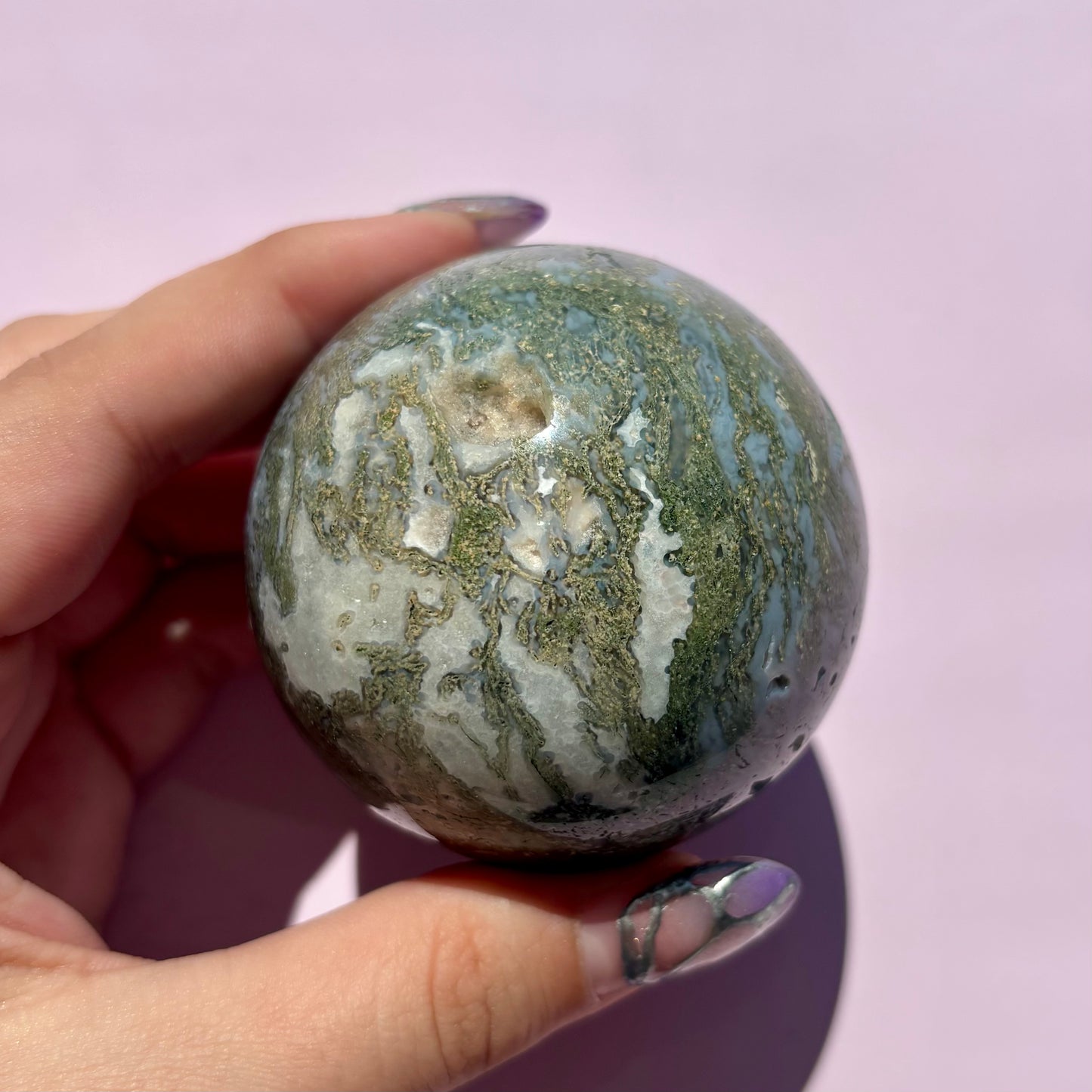 MOSS AGATE SPHERES