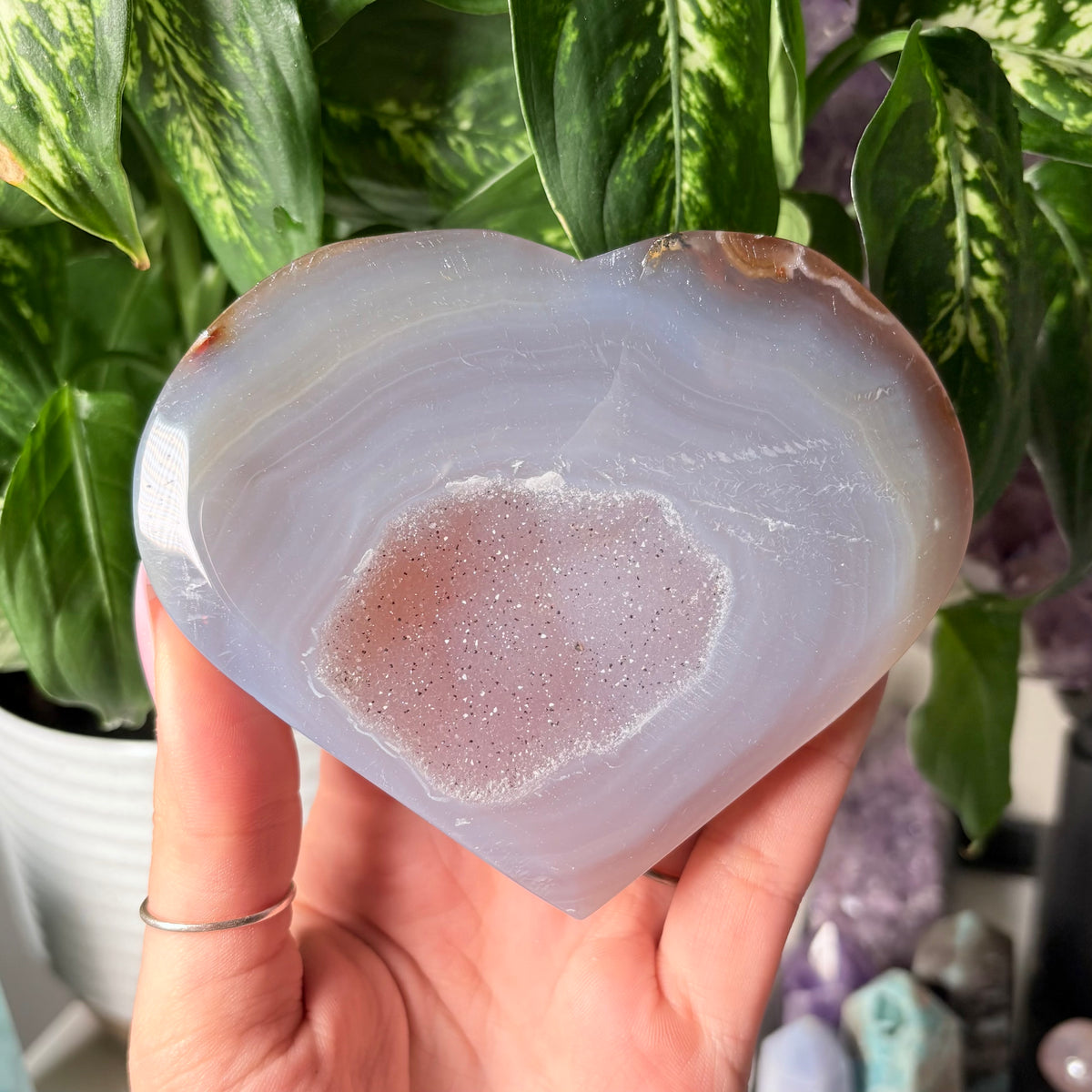 AGATE DRUZY HEARTS