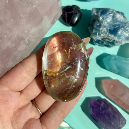 SMOKY QUARTZ PALMSTONES