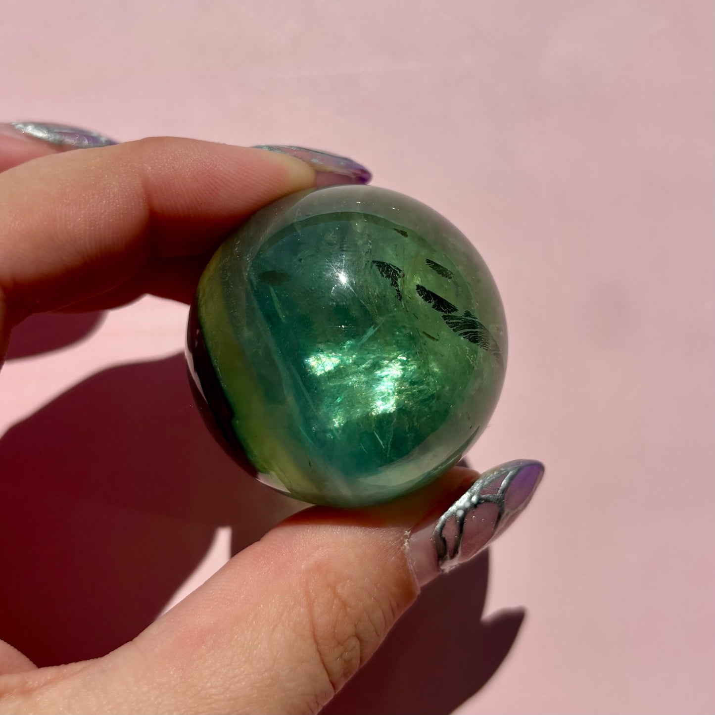 GEMMY GREEN FLUORITE SPHERES
