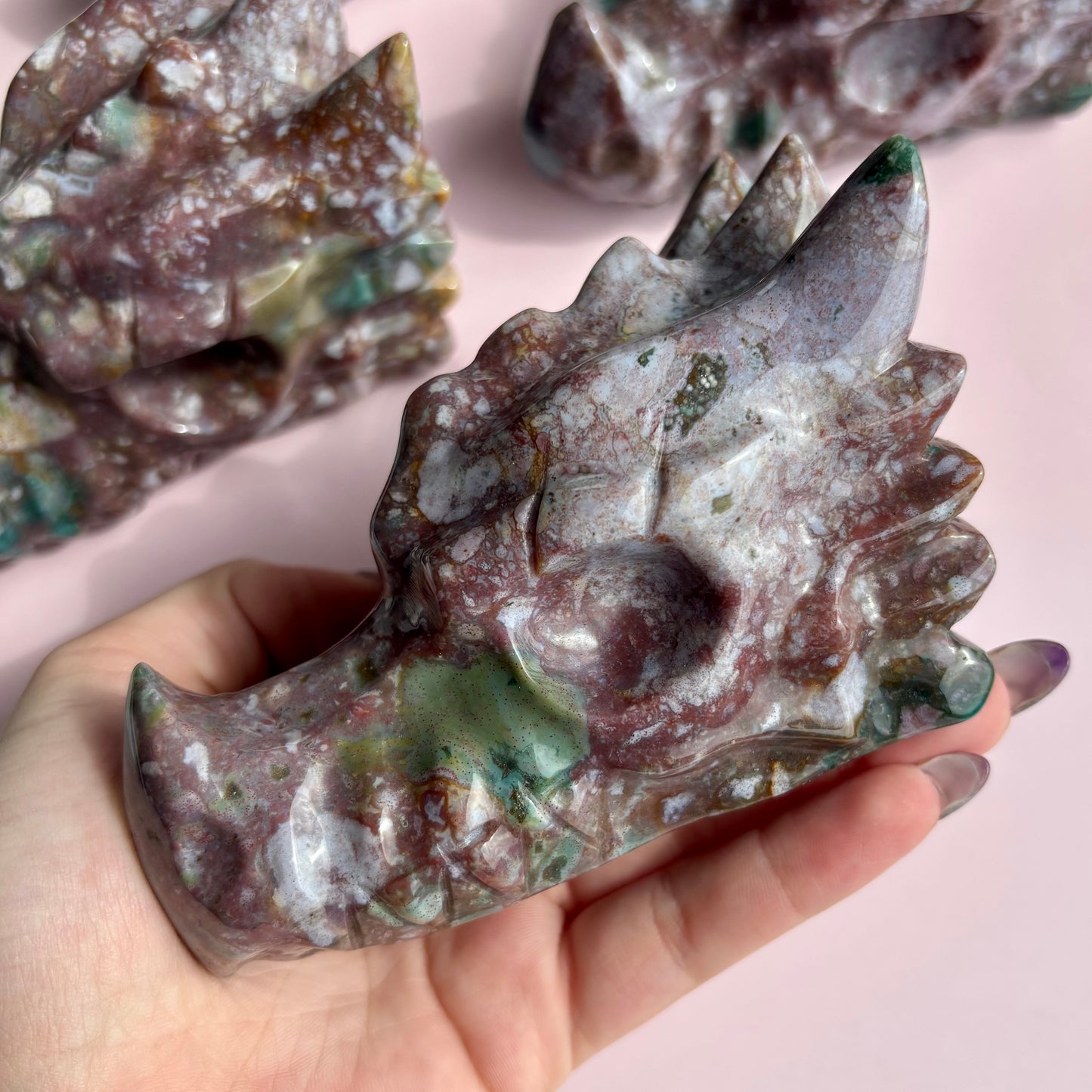 OCEAN JASPER DRAGON HEAD