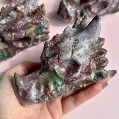 OCEAN JASPER DRAGON HEAD