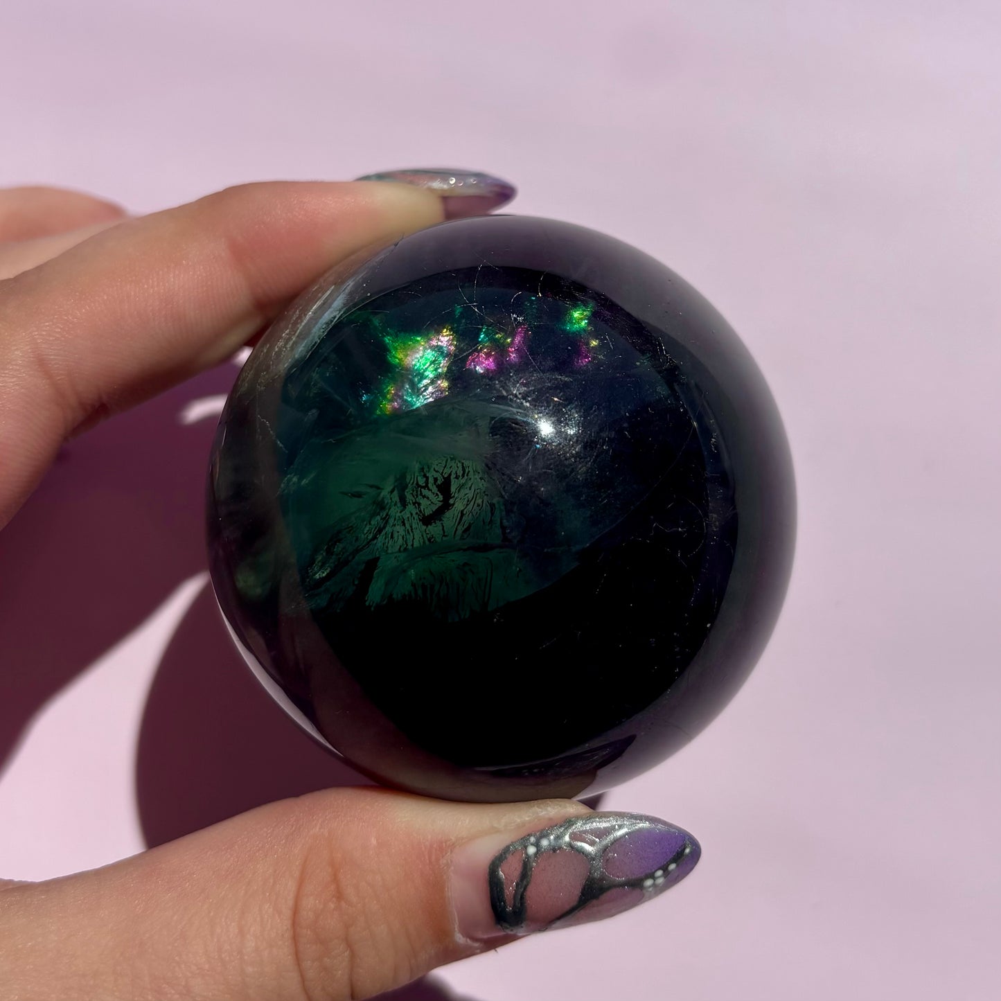 BLUE FLUORITE SPHERES
