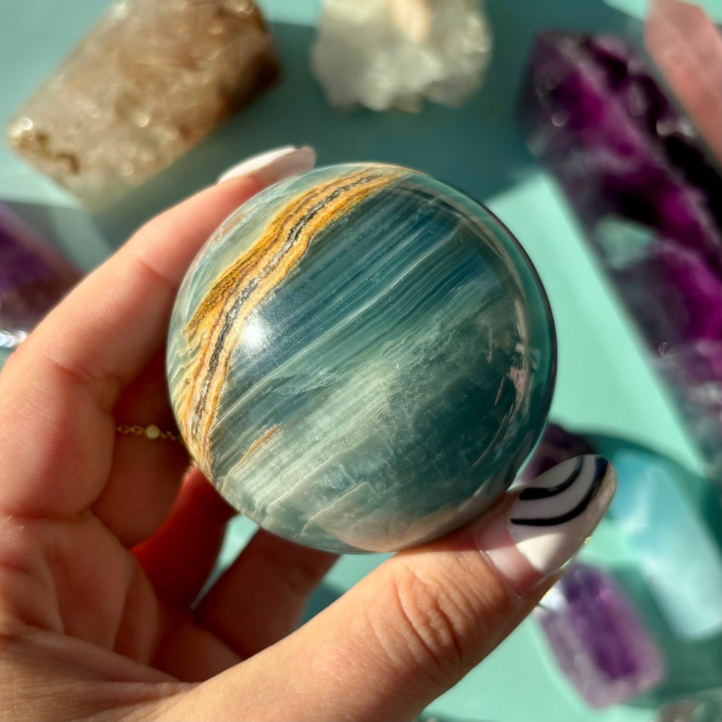 BLUE ONYX SPHERES