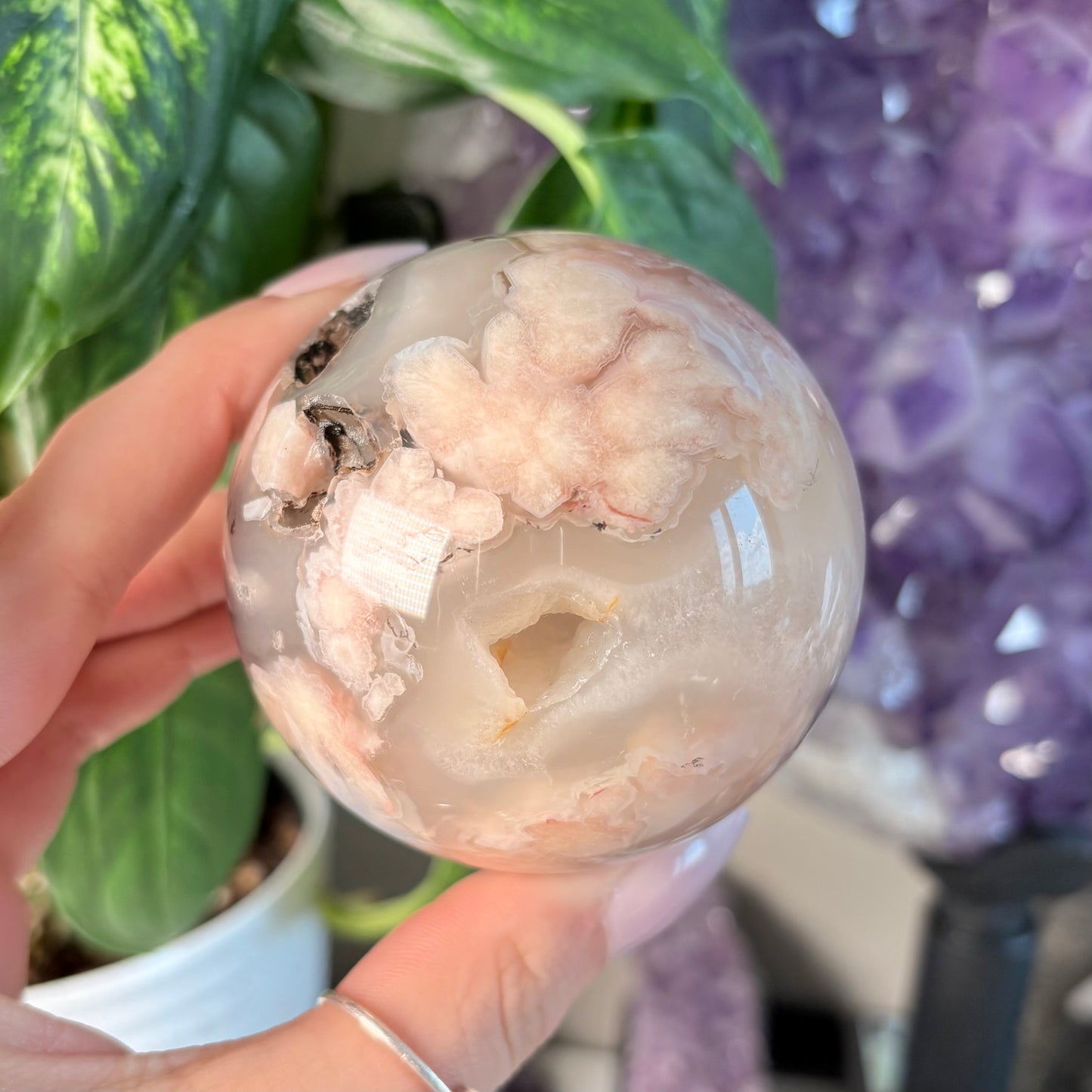 FLOWER AGATE SPHERE