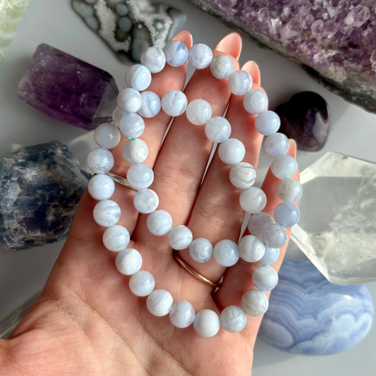 BLUE LACE AGATE BRACELET