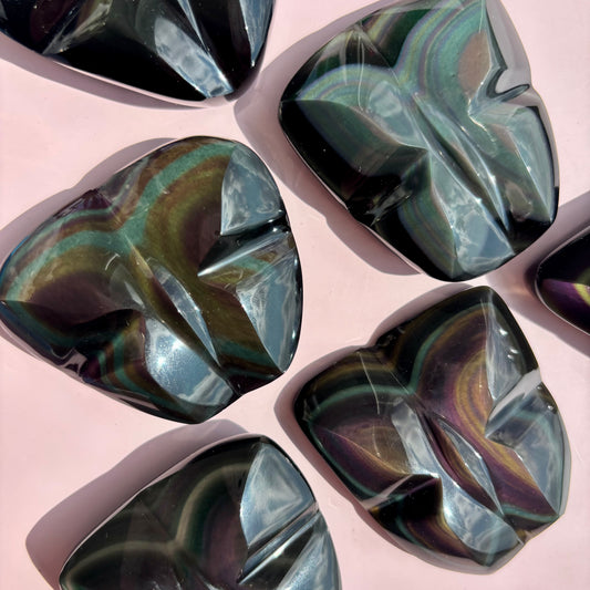 RAINBOW OBSIDIAN BUTTERFLIES