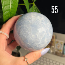 Load image into Gallery viewer, BLUE CALCITE SPHERES
